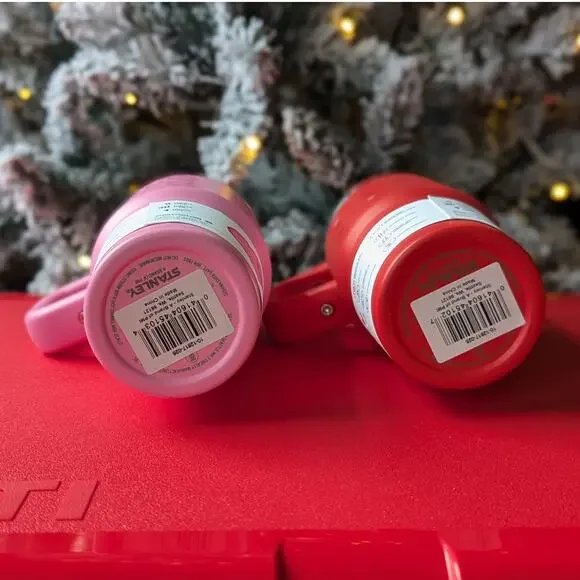 SET of Stanley 20 oz Tumblers Valentine's Day 2024 x Target Red & Pink Hearts - Picture 4 of 4